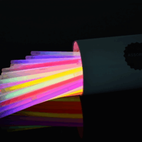 Karanlıkta Parlayan Fosforlu Glow Taç Fosforlu Renkli Taç 6 Adet
