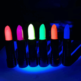 Karanlıkta Parlayan Yanan UV Neon Ruj Yüz Boyama 6 Adet 6 Renk