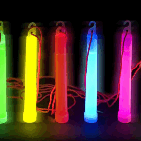 Karanlıkta Yanan Asılabilir ip Aparatlı Glow Stick Kolye Glow Stick Lamba 6 Adet 6 Renk 15 cm