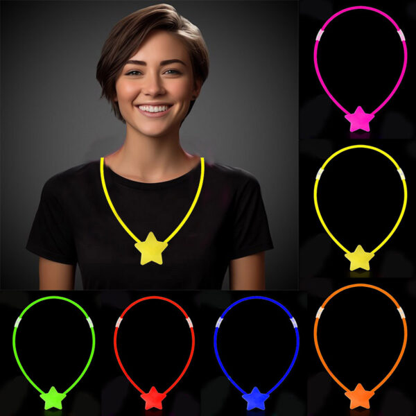 Glow Stick Kolye - Glow Kolye - Glow Stick Partisi Kolye 6 Adet