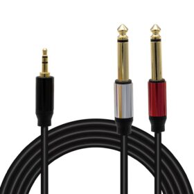 E LD360 3.5 MM STEREO ERKEK + 2X6.3 MM MONO ERKEK 1.5 METRE KABLO