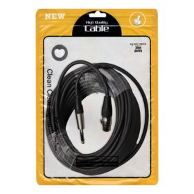 E LD379B 6.3 MM MONO ERKEK + CANON DİŞİ 20 METRE KABLO