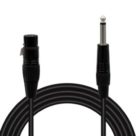 E LD379 XLR CANON DİŞİ + 6.3 MM MONO ERKEK 1 METRE KABLO