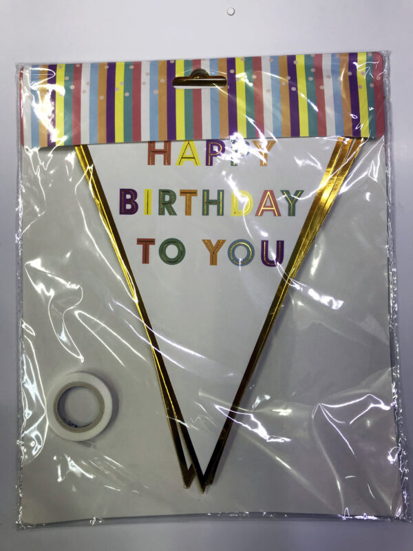 Happy Birthday To You Flama Bayrak Süs - Görsel 3