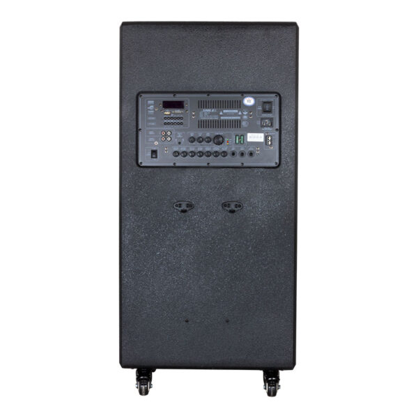 SHILE SL-1612B İKİ EL MİKROFONLU KUMANDALI USB+SD+BT+FM TAŞINABİLİR HOPARLÖR - Görsel 3
