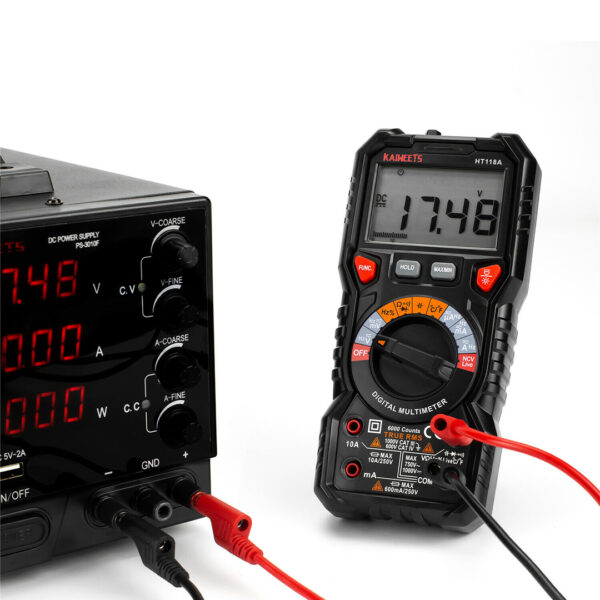 P1036 5 RENKLİ 1 METRE 1000V - 19A MULTIMETRE TEST UÇLARI KABLO KİTİ - Görsel 4