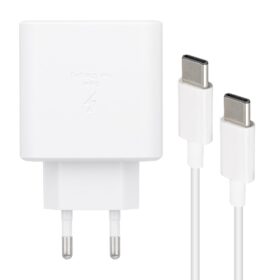 WK-21440 S11-C 25 WATT BEYAZ ŞARJ BAŞLIK ADAPTÖRÜ + TYPE-C TO TYPE-C KABLO (NO:9T)