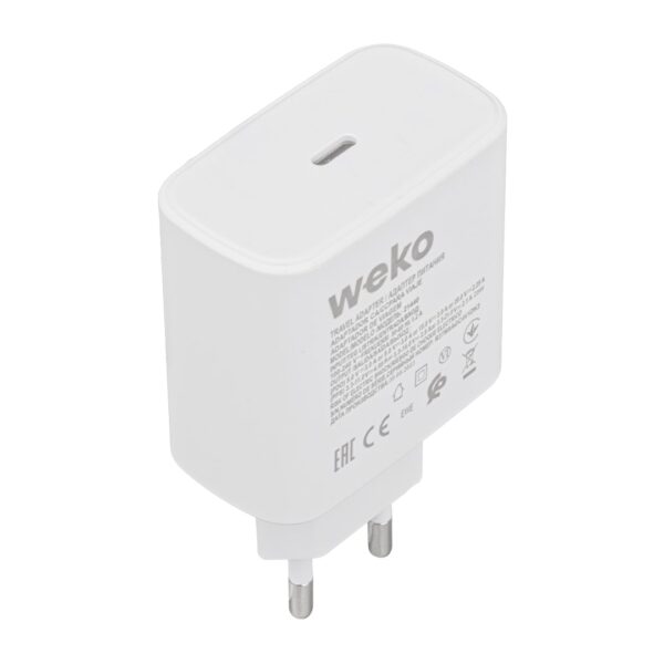 WK-21440 S11-C 25 WATT BEYAZ ŞARJ BAŞLIK ADAPTÖRÜ + TYPE-C TO TYPE-C KABLO (NO:9T) - Görsel 3