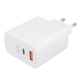 WK-21446 Mİ10-UC 25 WATT 3.0 AMPER TYPE-C + USB ŞARJ BAŞLIK ADAPTÖRÜ
