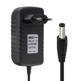 18 VOLT - 1 AMPER 5.5*2.5 UÇLU YERLİ ÜRETİM PRİZ TİPİ ADAPTÖR
