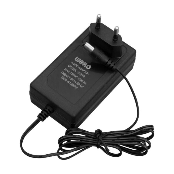7.5 VOLT - 2  AMPER 5.5*2.5 UÇLU YERLİ ÜRETİM PRİZ TİPİ ADAPTÖR - Görsel 3
