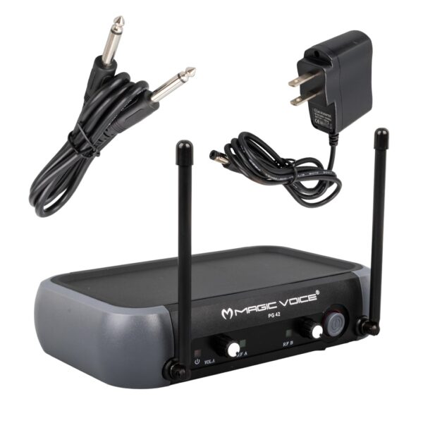 PG-42X VHF 2 EL KABLOSUZ TELSİZ MİKROFON (VOLUME KONTROLLÜ) + 525 AMERİKAN FİŞ VERİLECEK - Görsel 5