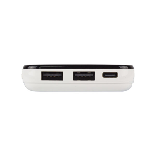 IP-G2710 10000 MAH POWERBANK 2 USB PORT BEYAZ LCD GÖSTERGELİ POWERBANK - Görsel 3
