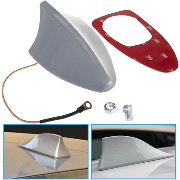 PM-21805 JAWS BALİNA ELEKTRONİK TAVAN SİYAH-BEYAZ OTO ANTEN - Görsel 2