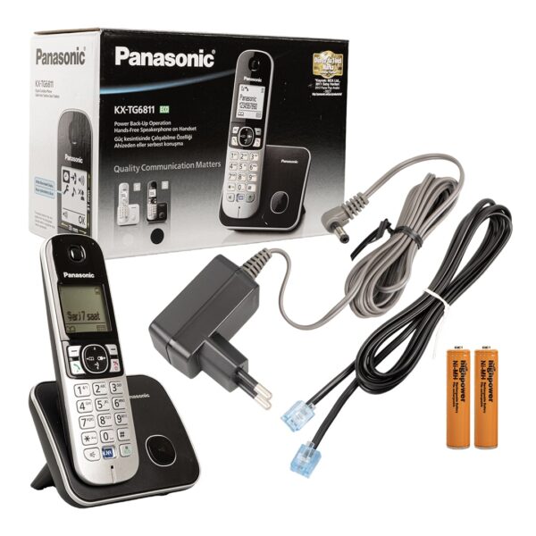 KX-TG6811 DECT SİYAH TELSİZ TELEFON - Görsel 5