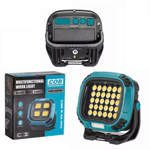 MX-W893 4000K - 7000K - KIRMIZI 30 COB LEDLİ ÇOK FONKSİYONLU ÇALIŞMA LAMBASI (POWERBANK) - Görsel 4