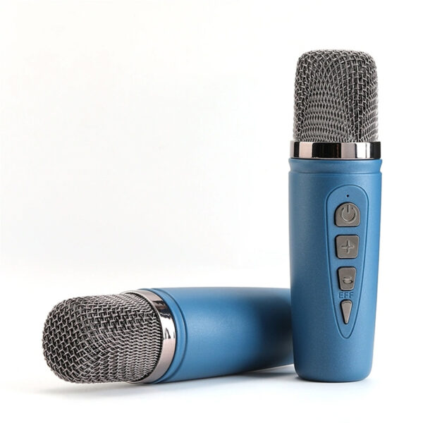 542DK USB/SD/FM/BLUETOOTH DESTEKLİ TAŞINABİLİR 2 EL MİKROFONLU LED IŞIKLI WIRELESS HOPARLÖR - SPEAKER - Görsel 3