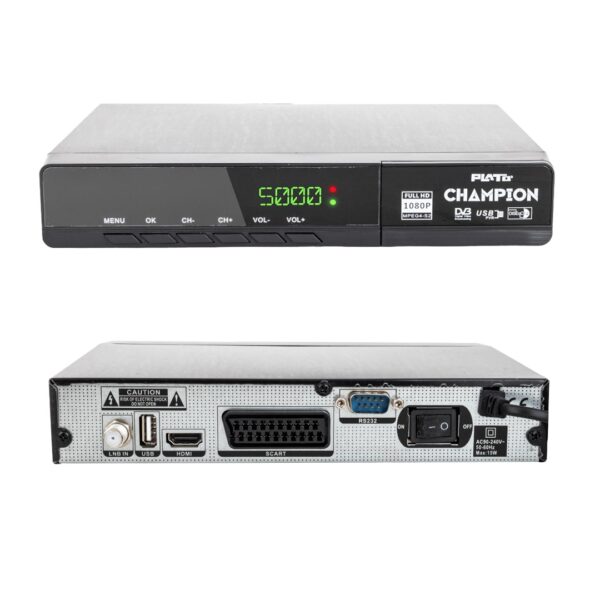 CHAMPION KASALI FULL HD UYDU ALICISI (SCART+HD)(HDMI KABLO DAHİL) - Görsel 2