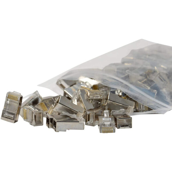PM-2334 8P/8C SHIELD RJ45 CAT5 METAL UÇ (100LÜ PAKET) - Görsel 3