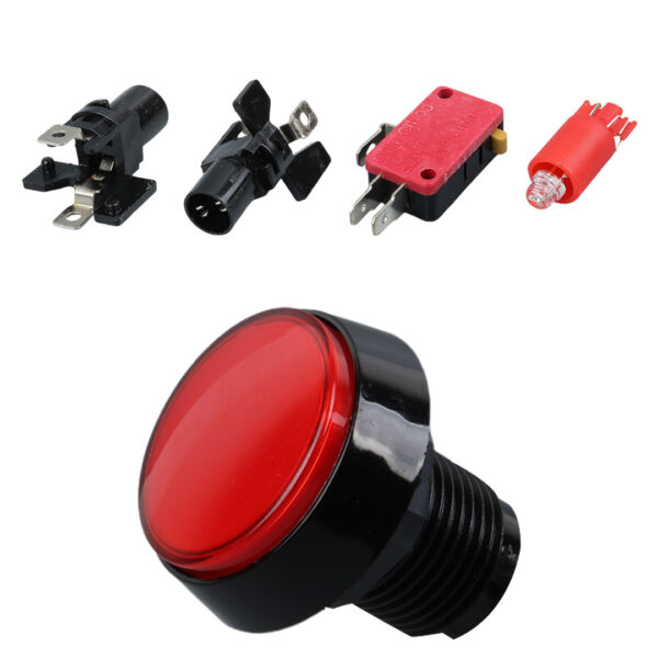 IC-180J-1 ATARİ BUTONU 12V LEDLİ KAFA ÇAPI 32MM DELİK ÇAPI 24MM - Görsel 3