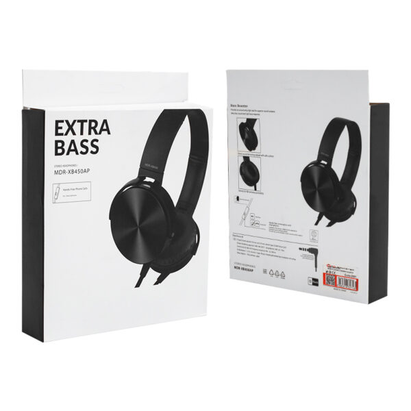 MDR-XB450AP 3.5MM AUX GİRİŞLİ KULAK ÜSTÜ TASARIM KULAKLIK (5 RENK) - Görsel 3