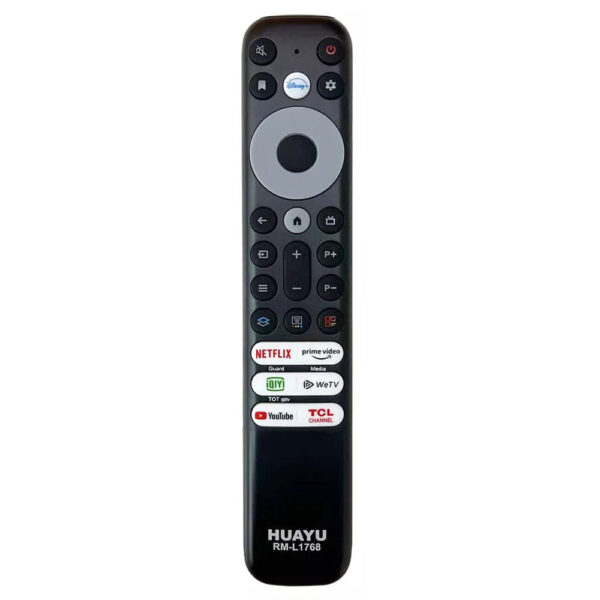 HUAYU TCL RM-L1768 SES KOMUTSUZ TCL RC902V RMR1 NETFLIX-PRIME VIDEO-GUARD-MEDIA-YOUTUBE TUŞLU LCD LED TV KUMANDASI - Görsel 2