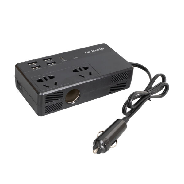CZ02/12V-24V 12-24 VOLT 200 WATT 4 USB + TYPE-C GİRİŞLİ ARAÇ POWER INVERTER - Görsel 3