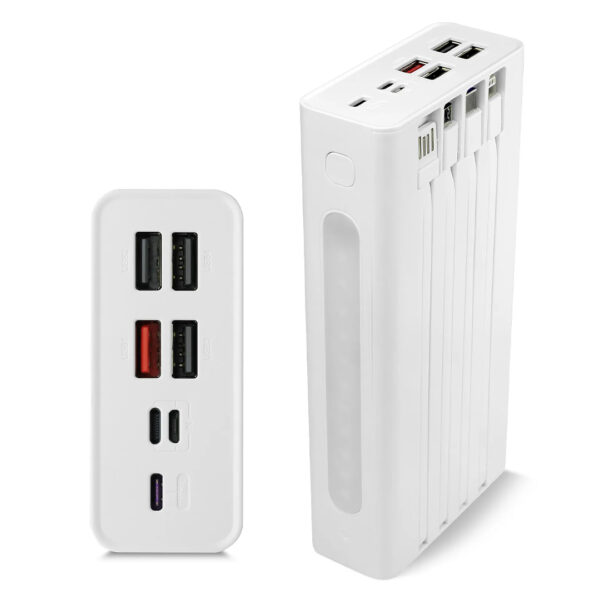 QC30S 30000 MAH DİJİTAL GÖSTERGELİ KENDİNDEN KABLOLU POWERBANK - Görsel 3