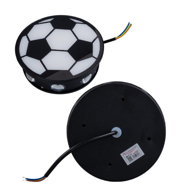 PM-24456 GÜN IŞIĞI - KIRMIZI FUTBOL TOPU DEKORATİF LED DUVAR APLİK - Görsel 2