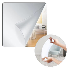 SN-24977 30X30CM KENDİNDEN YAPIŞKANLI ESNEK PVC DUVAR AYNASI PANEL STİCKER ÇIKARTMA