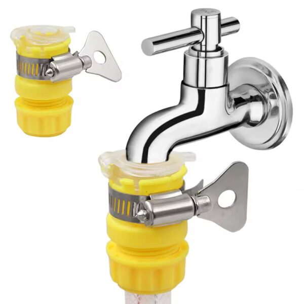 SN-25977 SARI KELEPÇELİ MUSLUK ADAPTÖRÜ - Görsel 3