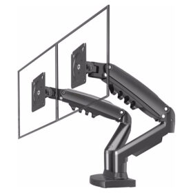 F160  MNT02 17-27 AMORTİSÖRLÜ STAND ÇİFT KOL LCD / LED MONİTÖR TUTUCU STAND ASKI APARATI