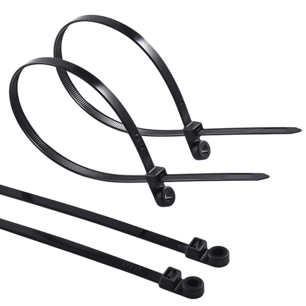 PM-26328 DELİKLİ SİYAH KABLO BAĞI 3.6X200MM (100LÜ PAKET)