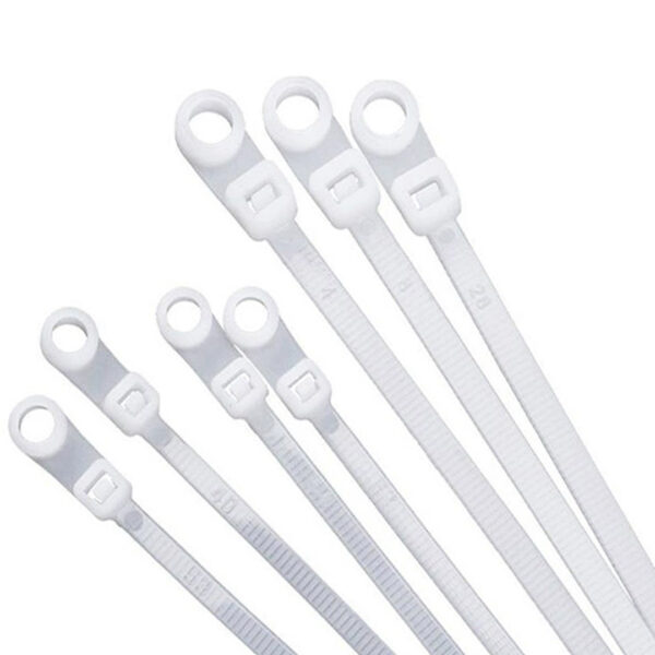 PM-26331 DELİKLİ BEYAZ KABLO BAĞI 3.6X200MM  (100LÜ PAKET)