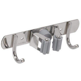 SN-26348 ÇİFT KANCALI PASPAS-SÜPÜRGE TUTUCU - KLİPSLİ ASKILIK