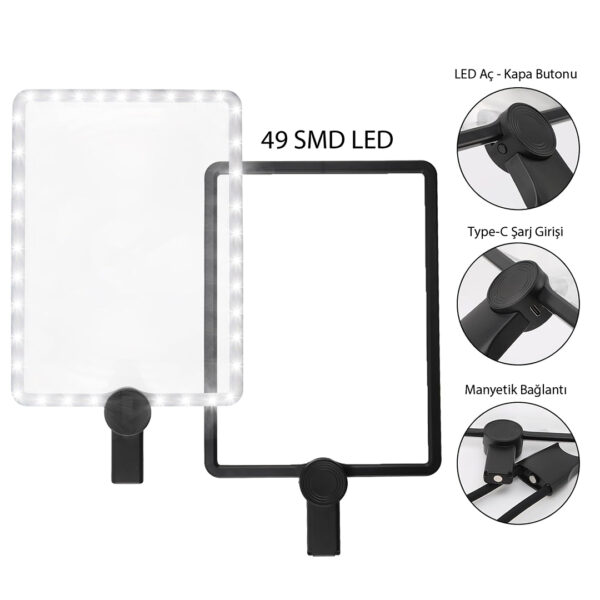 SN-26402 TELEFON - TABLET - KİTAP BÜYÜTECİ AYARLANABİLİR ESNEK AKROBAT (240X170MM) - Görsel 2