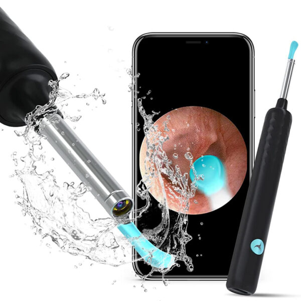 T5 5MP KAMERA 3.5MM LENS ŞARJLI WIFI GÖRÜNTÜLÜ KULAK TEMİZLEYİCİ SİYAH RENK - Görsel 2