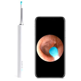 T5 5MP KAMERA 3.5MM LENS ŞARJLI WIFI GÖRÜNTÜLÜ KULAK TEMİZLEYİCİ BEYAZ RENK