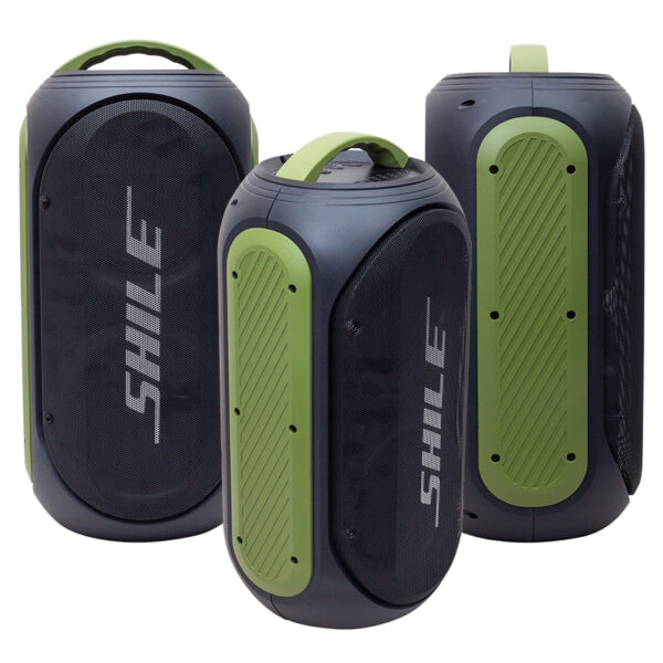 SHILE SL-2019A EL MİKROFONLU-2 MİK GİRİŞ-2 GİTAR GİRİŞLİ KUMANDALI USB+SD+BT IŞIKLI ŞARJLI SEYYAR ANFİ - Görsel 3