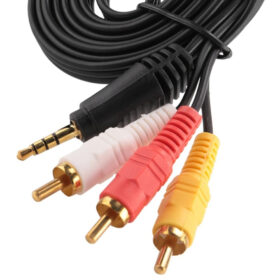 1.5 METRE DISCMAN KABLOSU (3.5MM STEREO 3 BOĞUMLU - 3RCA KABLO)