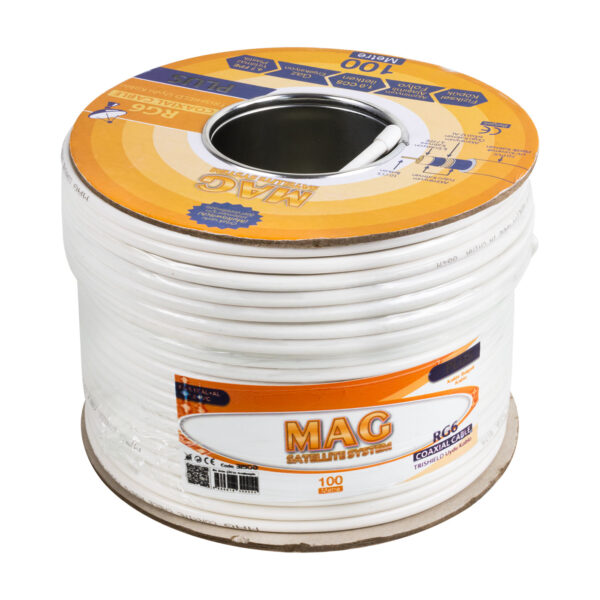 MAG PLUS RG6/U4 TRISHIELD 64 TEL ANTEN KABLOSU (100 METRE) - Görsel 2