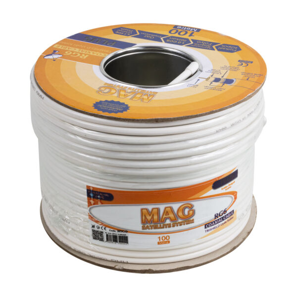 MAG PLUS RG6/U4 TRISHIELD 64 TEL ANTEN KABLOSU (100 METRE) - Görsel 3