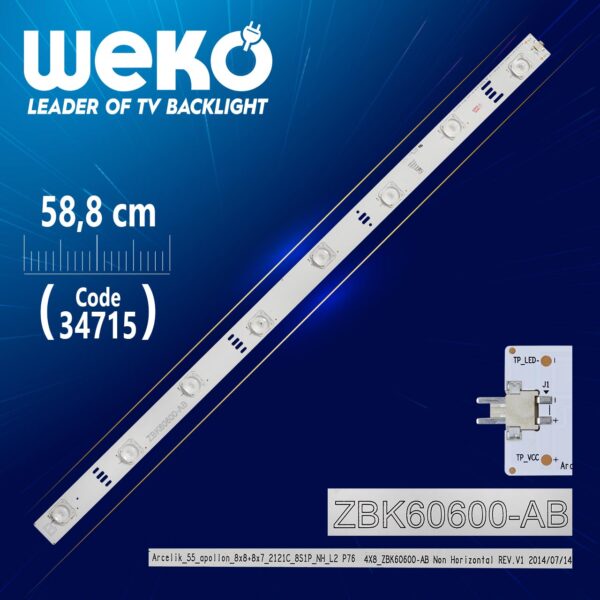 _55_APOLLON_8X8+8X7_2121C_8S1P_NH_L2 P76 - 58.8 CM 8 LEDLİ - (WK-10/WK-043)