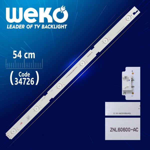 IC-B-HWCR49D640L - ZNL60600-AC - 54 CM 6 LEDLİ - (WK-22)