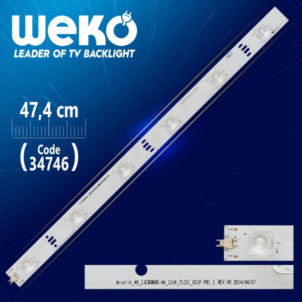 _49_ZJC60600-AA_12X6_2121C_6S1P P81.5 REV.V0 - 47.4 CM 6 LEDLİ - (WK-47)