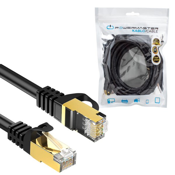 PMCAT73 3 METRE SİYAH CAT7 KABLO