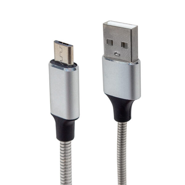 PM-3793 SAMSUNG METAL ÖRGÜLÜ DATA VE ŞARJ KABLOSU - Görsel 2