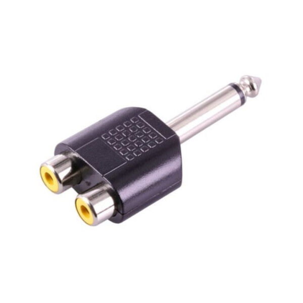 PM-4210 6.3 MM MONO ERKEK/2 RCA DİŞİ ÇEVİRİCİ JACK
