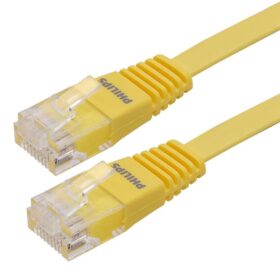 SWA1949W/93-3 SARI YASSI FLAT UTP 3 METRE POŞETLİ CAT6 KABLO