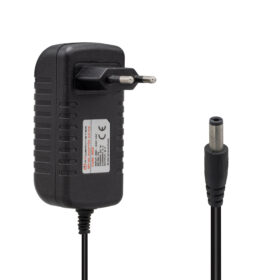PM-4531 12 VOLT - 2 AMPER 5.5*2.5 MM UÇLU PLASTİK KASA PRİZ TİPİ ADAPTÖR